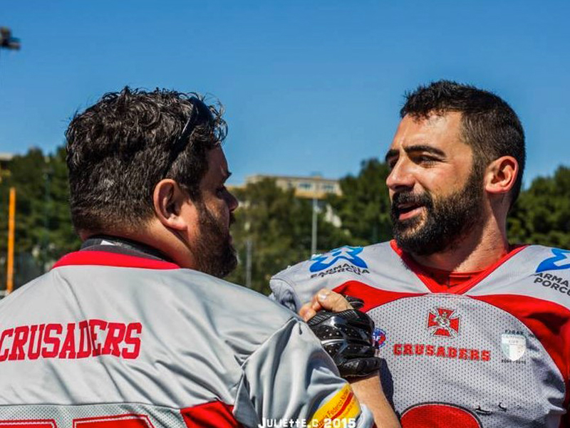 a destra Stefano Murgia, col fotografo e webmaster Battista Battino (Foto Giulia Congia)