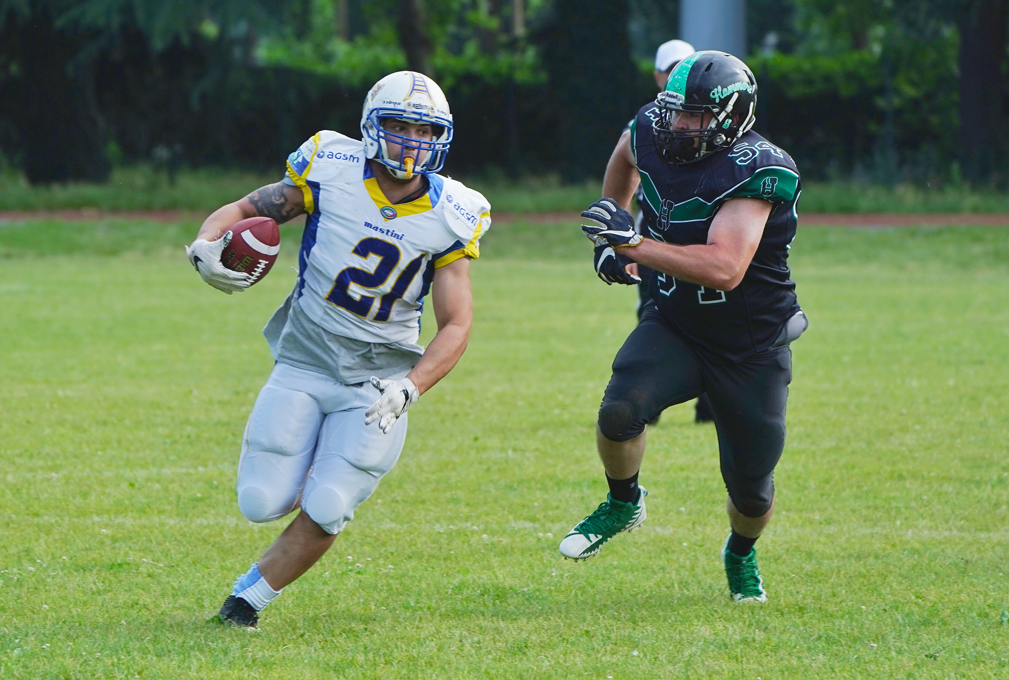 MANUEL SAVOIA runningback Agsm Mastini Verona - suoi ben 5 touchdown contro gli Hammers