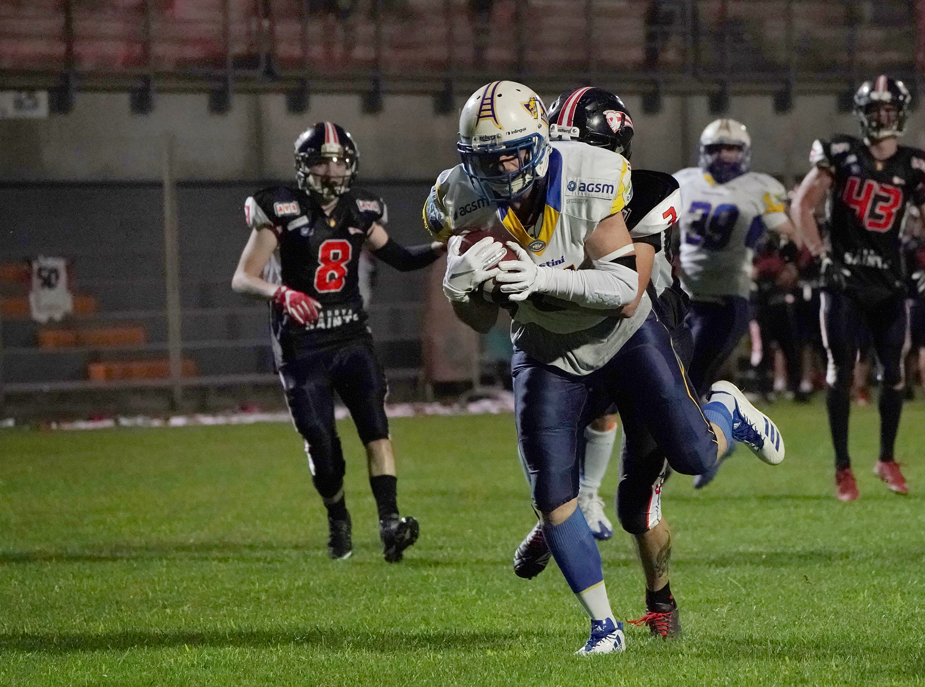 quarti di finale - Pierpaolo Bozzini in touchdown (foto Nicola Vivian)